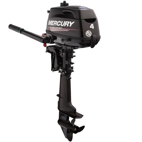 Mercury 4hp Tiller FourStroke Outboard Motor - 20" Shaft, Manual Tilt/Trim, Manual Start image number 1