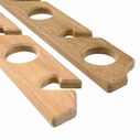 Teak 6-Rod Storage Rack, Pair image number 2