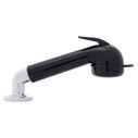 Deck-Mount Sprayer Large Black Sprayer w/Elbow, 6' Stainless Steel Hose, Low Profile Holder image number 2
