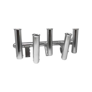 5 Rod Rocket Launcher Storage Rack with Universal Inserts, Polished