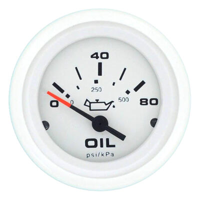 Arctic Series Oil Pressure Gauge, 80 psi