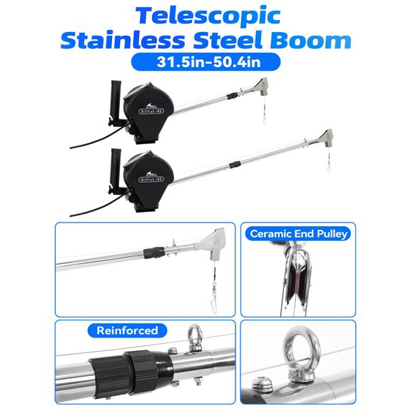 BLUEWING Electric Auto Downrigger Black Billfish 180 image number 3