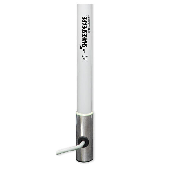 6&rsquo;6&rdquo; 6dB CommLight Lighted VHF Antenna with 15&rsquo; RG-58 Cable image number 1
