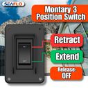 SEAFLO Power Stabilizer Jack Rocker Switch with Wiring Harness, 30A, 12V/24V image number 5
