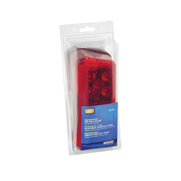 8-Function LED Waterproof Wrap-Around Taillights, Left/Roadside, for Trailers Over 80" image number 1