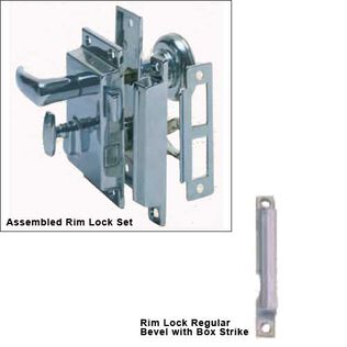 Rim Lock Box Strike - Regular Bevel