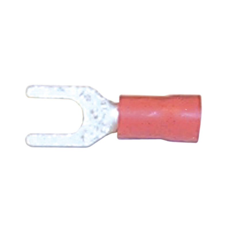 22-18 AWG Spade Lug Terminals, #8, Red, 10-Pack image number 0