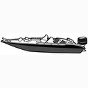 Styled-to-Fit Boat Cover for Wide Bass Style Boats image number 1
