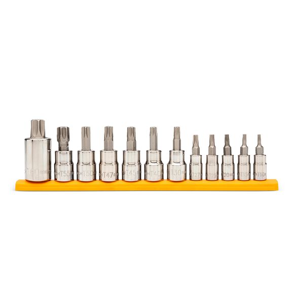 12 Piece Tamper Proof Torx Bit Socket Set image number 1