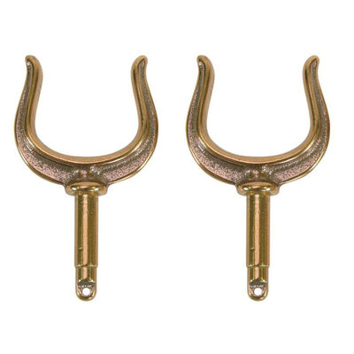 Bronze Ribbed Oarlock Horn