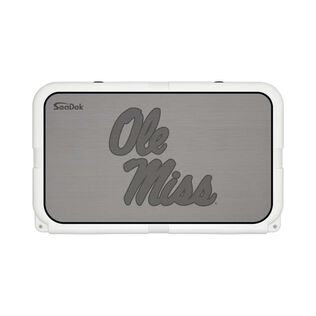SeaDek Cooler Pad - Collegiate Collection - Fits YETI Tundra 45 - Storm Gray / Black, University of Mississippi