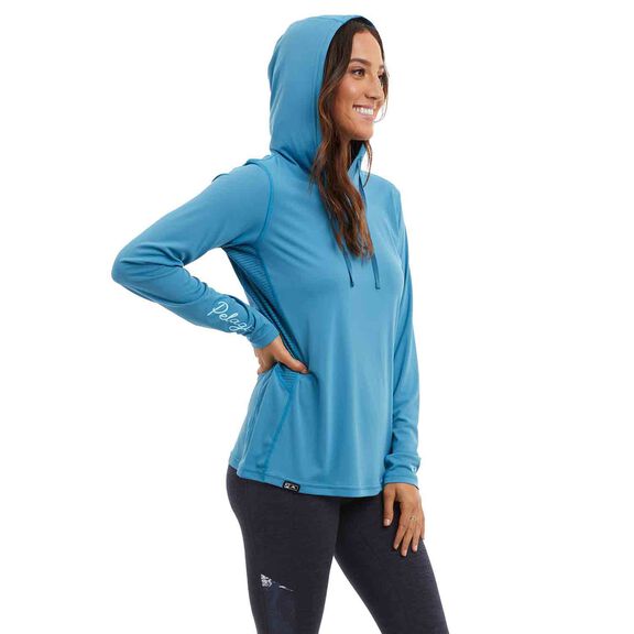 Women's Aquatek Solid Hooded Shirt image number 2