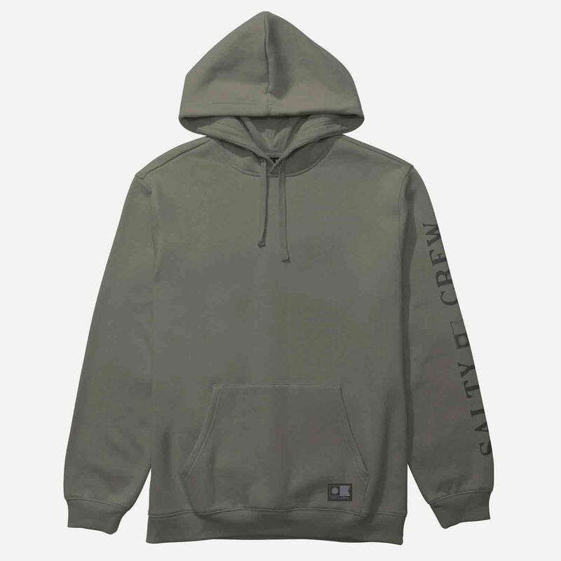 Salty Crew Men's Refuge Fleece Hoodie, in Olive, Size XL | by West Marine
