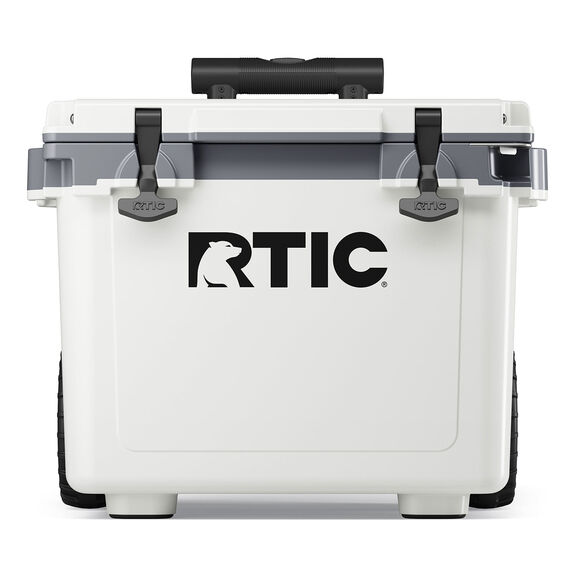 22 Quart Ultra-Tough Wheeled Hard-Sided Ice Chest Cooler, Fits 28 Cans, 6 Wine Bottles, White image number 0