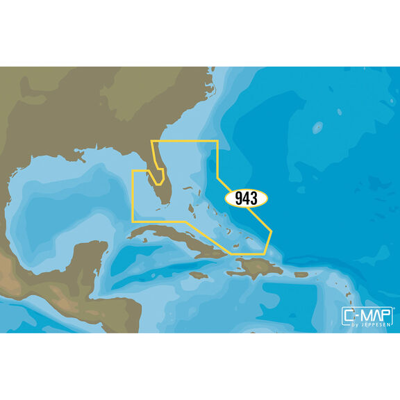NA-D943 Florida and the Bahamas C-MAP 4D Chart microSD/SD Card image number 0