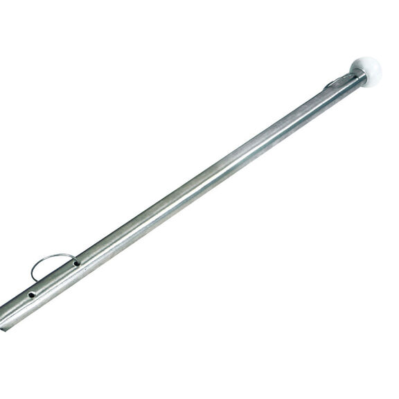 14" Stainless Steel Flagpole Staff Only image number 0