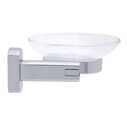 Miah Soap Dish Plastic Dish Chrome image number 1