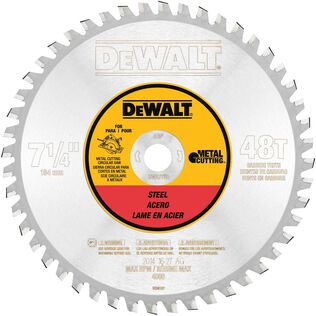 DEWALT 48 Teeth Ferrous Metal Cutting 5/8-Inch Arbor, 7-1/4-Inch