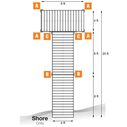 T-Shaped Aluminum Frame with Aluminum Platinum Series Decking Complete Dock Packages image number 1