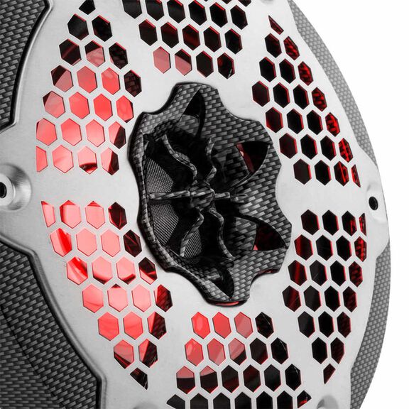 HYDRO 6.5" 2-Way Marine Speakers with Integrated RGB LED Lights, 375 Watts, Black Carbon Fiber image number 3