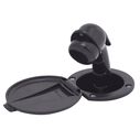 Recessed Shower Black Cup & Lid, Small Black Sprayer, 6' Stainless Steel Hose image number 1