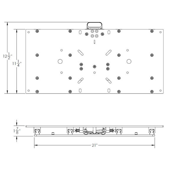 Low Profile Adjustable Seat Slide 11 1/8" x 24" image number 4