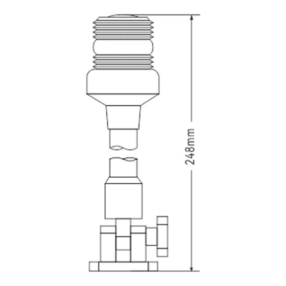 SEAFLO LED All-Round Pole Lights, 9-1/2", 3NM, 2.5W, 12/24V, Adjustable Mount, 03-Series image number 1