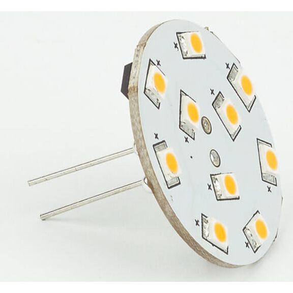 X-Beam LED Bulb, GU4, 10-30VDC, Cool - 10 x LED, Back Pin, Bulk Pkg image number 0