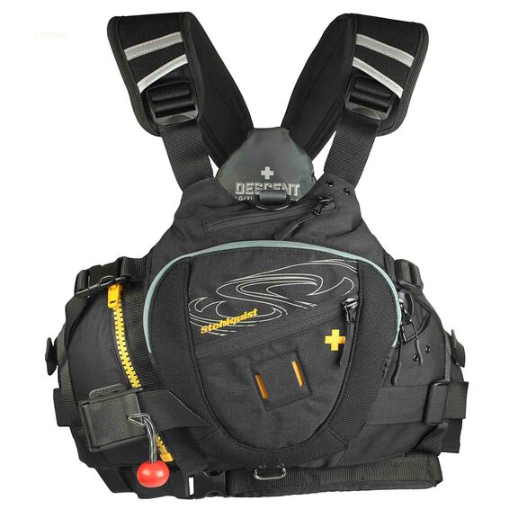 Descent Life Jacket, Black/Gold, 2 X-Large image number 0