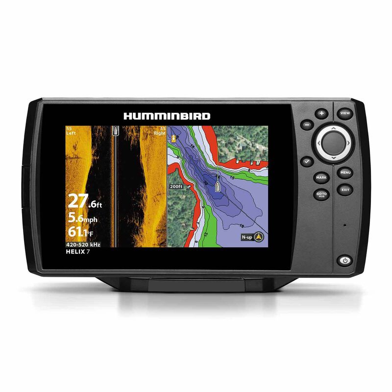 Helix 7 CHIRP SI GPS G2 Fishfinder/Chartplotter Combo with Transom Mount Transducer and UniMap Charts image number 0