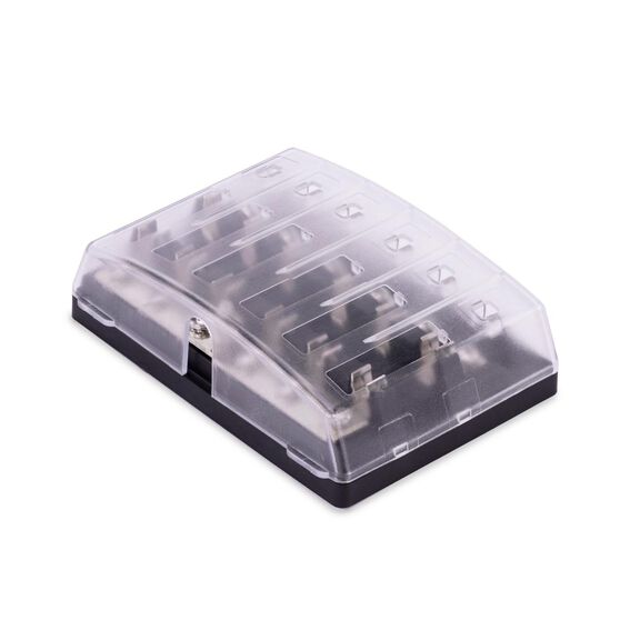 409 Series Fuse Block, 6 Gange AGC Common Source w/ Cover image number 0