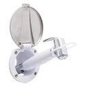Recessed Shower Arctic White Cup with Stainless Steel Lid, Hammer-Head Arctic White Sprayer, 10' White Rubber Hose image number 1