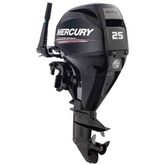 25hp Electric Start, Power Tilt 4-Stroke Outboard, 20" Shaft image number 0