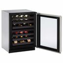 24" Stainless Dual Zone Wine Captain, LHH Lock image number 1