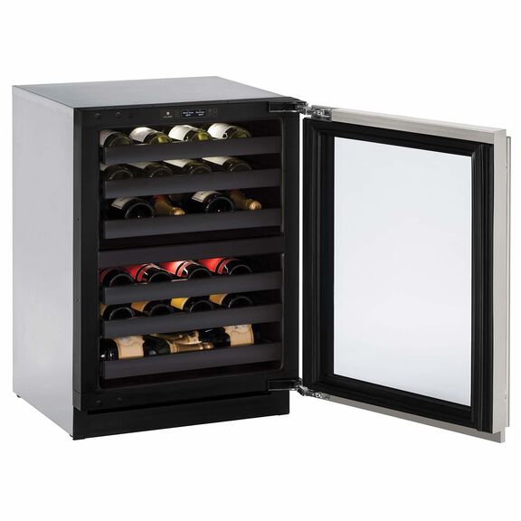 24" Stainless Dual Zone Wine Captain, LHH Lock image number 1