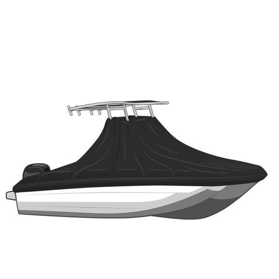 Select Fit Boat Cover for Center Console T-Top w/o Bow Rails  - 18ft6in-19ft5in - BEAM 102in- Sharkskin Plus - Sharkskin Blue image number 0