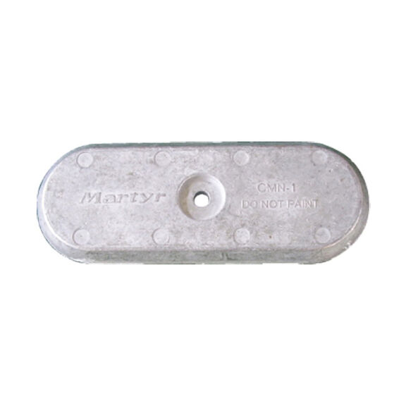 Bolt-On Aluminum Medium Streamlined Hull Anode, 3.16" x 8.5" x 0.5" image number 0