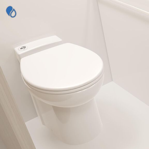 SaniMarin 4 Comfortable Right Height Automatic Electric Marine Macerating Toilet, Porcelain Bowl, 24 Volt image number 1