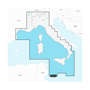 Garmin Navionics+ EU012R Mediterranean Sea, Central and West, Electronic Chart