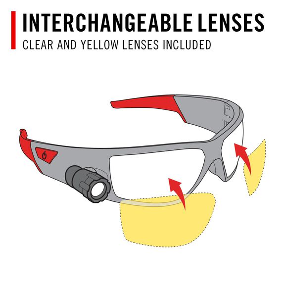 SPG500 Rechargeable Safety Glasses image number 7