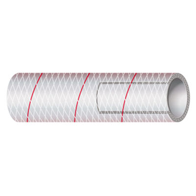 Series 162 Polyester Reinforced Clear PVC Tubing, Sold Per Foot
