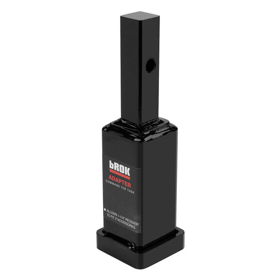 Adapter 1 1/4" to 2" , 6" Long, Black image number 3