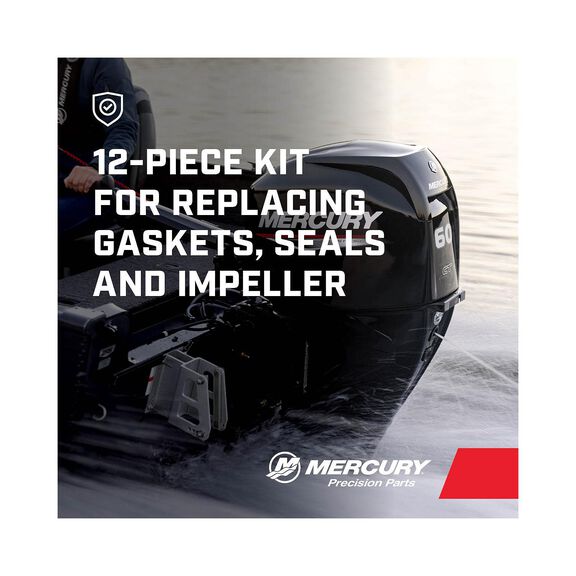 Mercury Water Pump Impeller Repair Kit 19453T2 for Mercury 50 and 60hp TwoStroke Outboards with Standard Gearcase image number 5