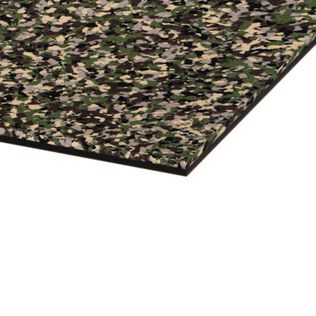 Two Color SeaDek Full Sheet &ndash; Brushed (40&Prime; x 80&Prime;) - Army Camo / Black