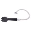Deck-Mount Sprayer Large Black Sprayer, 6' Stainless Steel Hose, Low Profile Holder image number 1