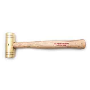 2 lb. Brass Hammer with Hickory Handle