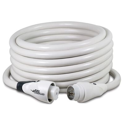 50' EEL 4 Conductor ShorePower Cordset, 50A 125/250V, White