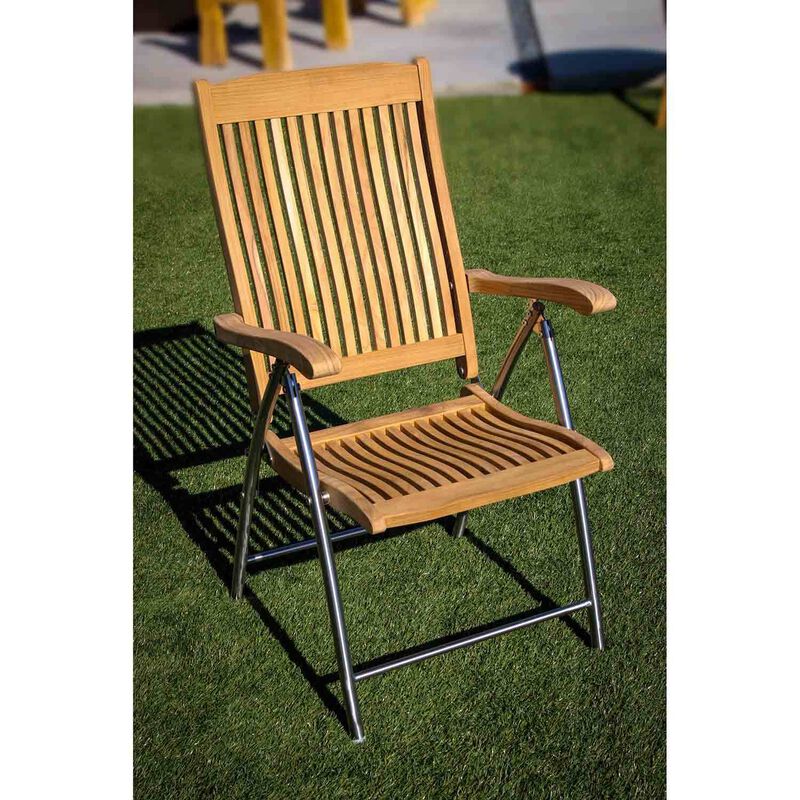 SEATEAK Windrift Teak Folding Deck Chair West Marine