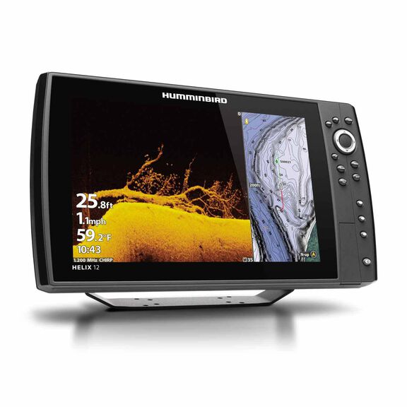 HELIX 12 CHIRP MEGA DI GPS G4N Fishfinder/Chartplotter Combo with Basmap Charts image number 1
