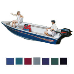 Fishing Boat Cover, 13'5"-14'4" Center Line Length, 62" Beam, Black